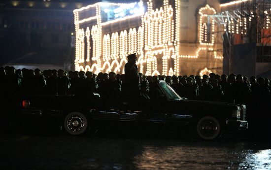 Victory Day Parade practice on Red Square