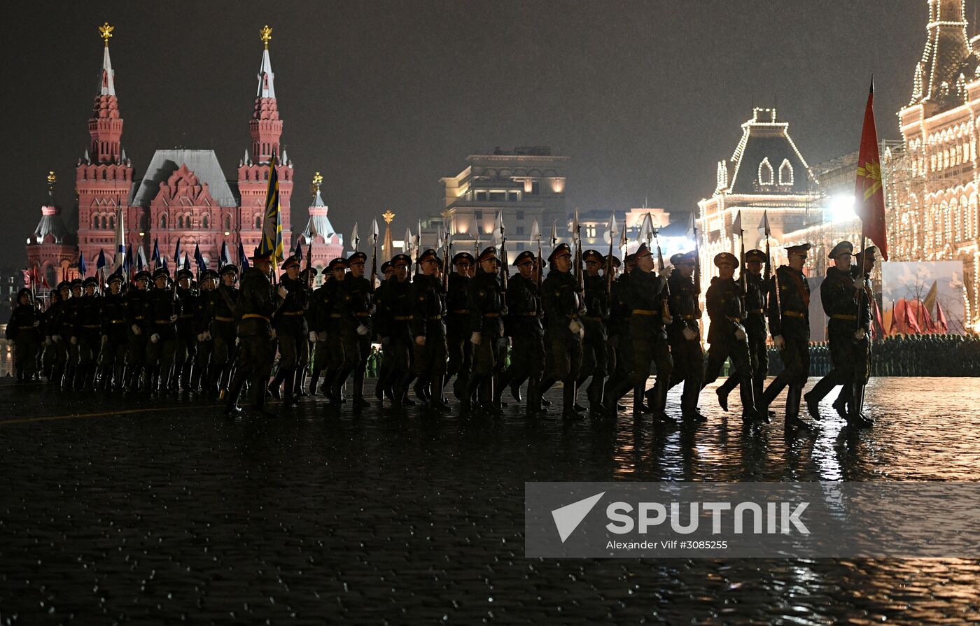 Victory Day Parade practice on Red Square