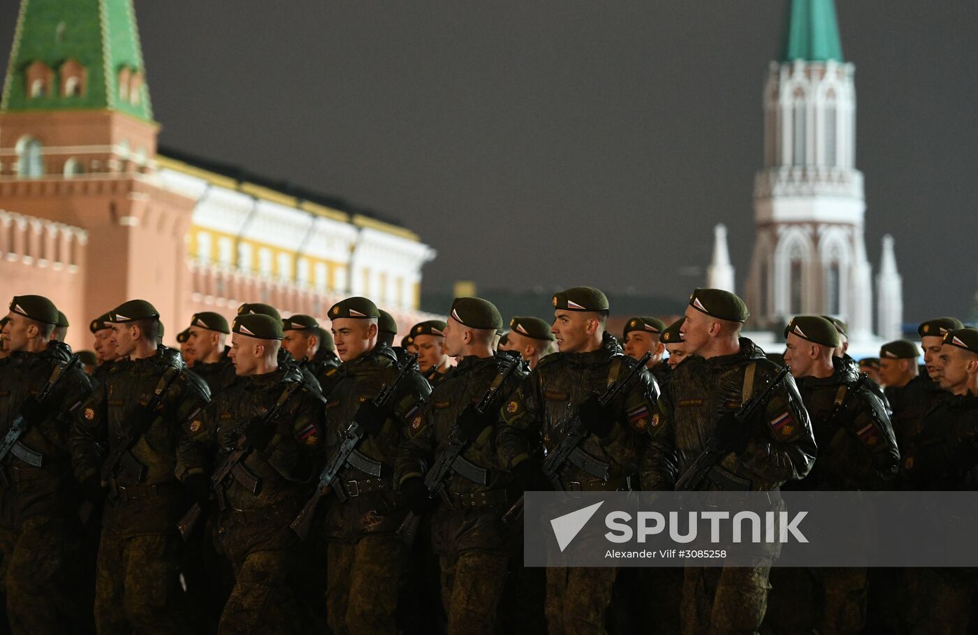 Victory Day Parade practice on Red Square