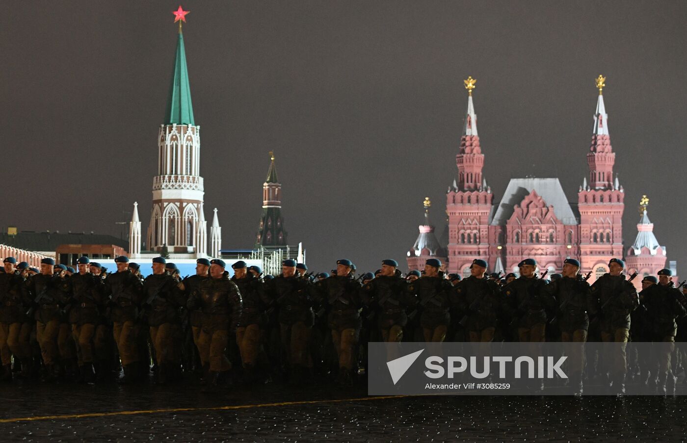 Victory Day Parade practice on Red Square