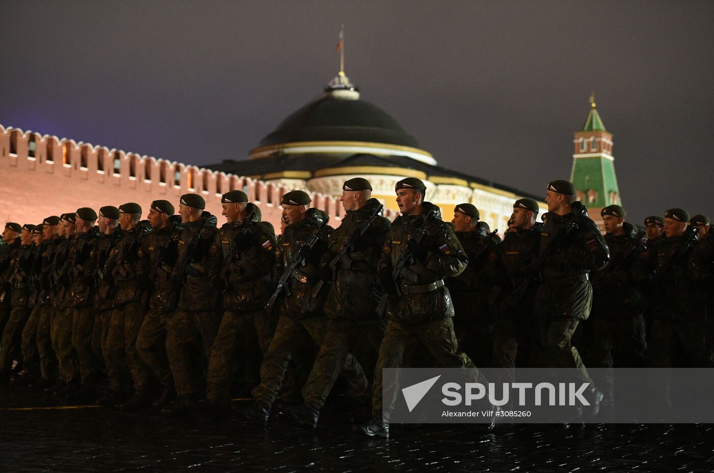 Victory Day Parade practice on Red Square