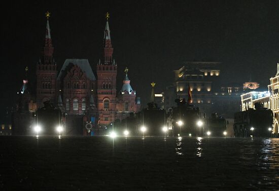 Victory Day Parade rehearsal on Red Square