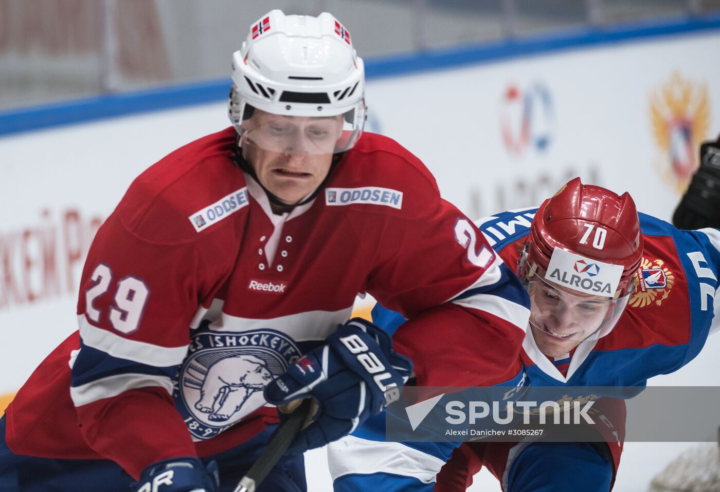 Ice hockey. Alrosa Cup. Norway vs. Russia