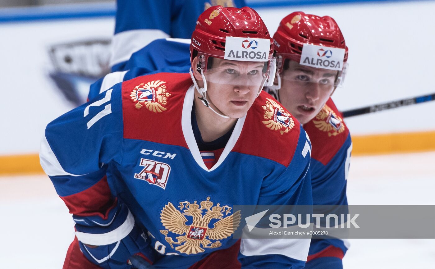Ice hockey. Alrosa Cup. Norway vs. Russia