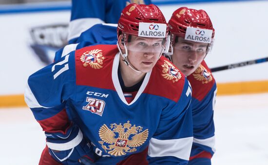 Ice hockey. Alrosa Cup. Norway vs. Russia