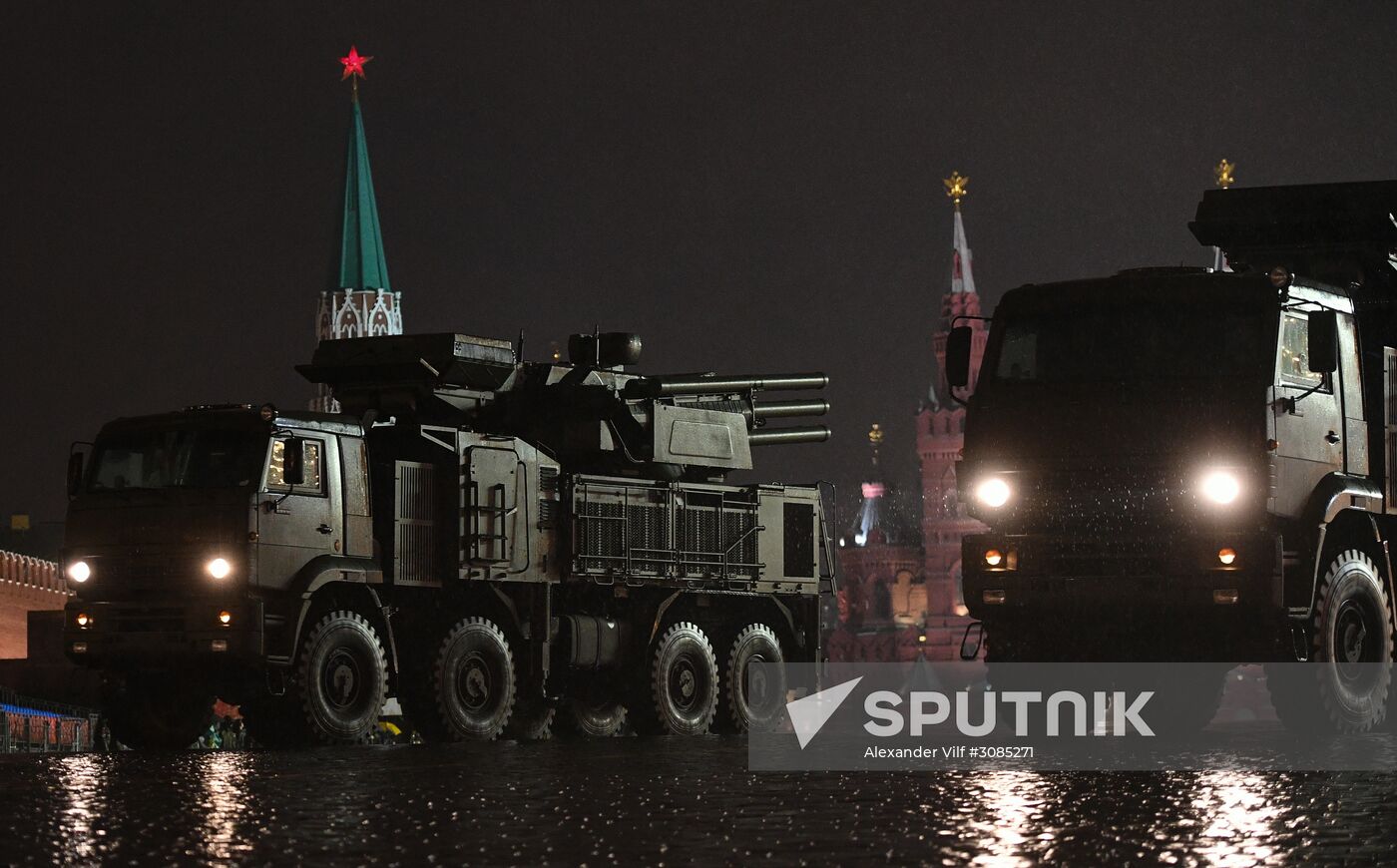 Victory Day Parade rehearsal on Red Square