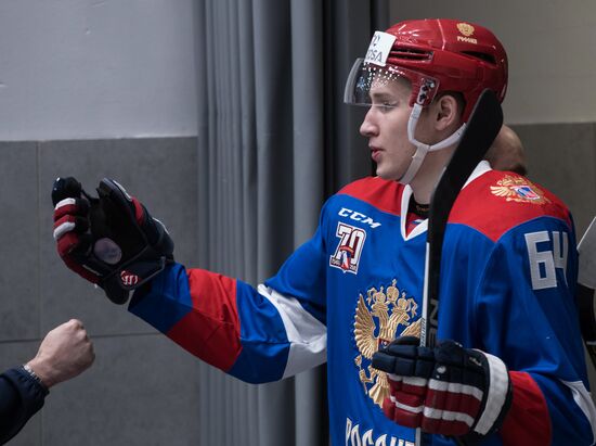 Ice hockey. Alrosa Cup. Norway vs. Russia