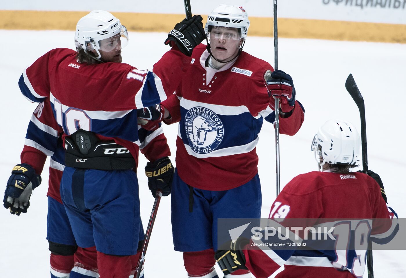 Ice hockey. Alrosa Cup. Norway vs. Russia