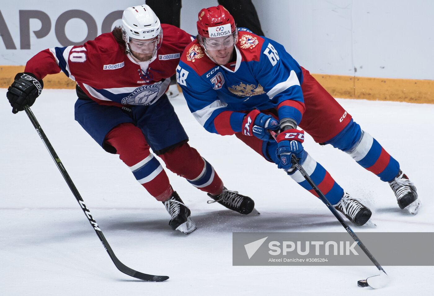 Ice hockey. Alrosa Cup. Norway vs. Russia