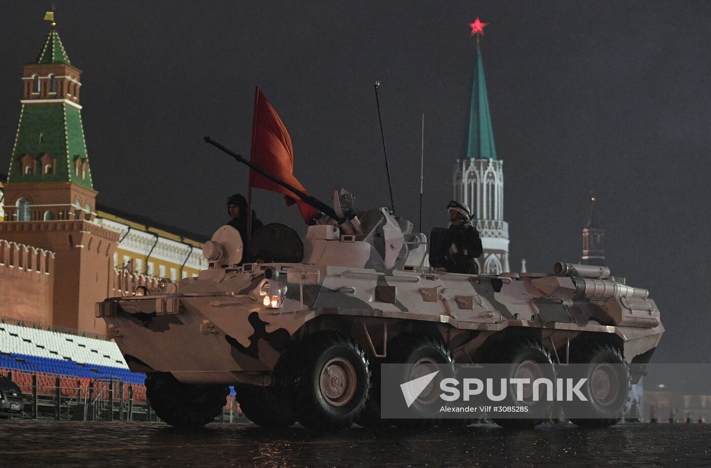 Victory Day Parade rehearsal on Red Square