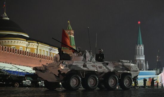 Victory Day Parade practice on Red Square