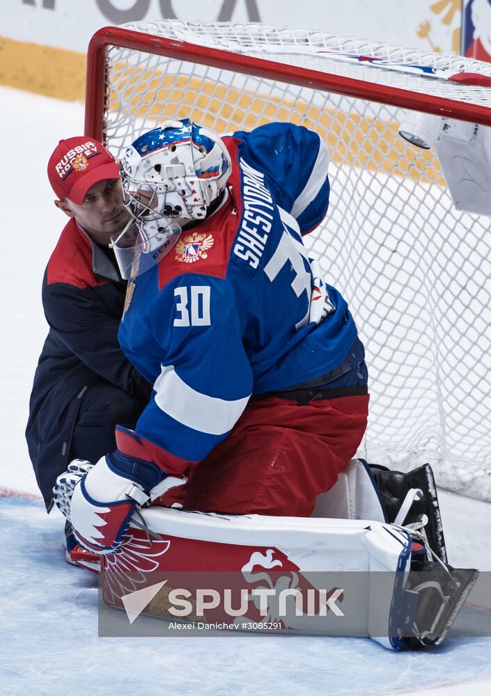 Ice hockey. Alrosa Cup. Norway vs. Russia