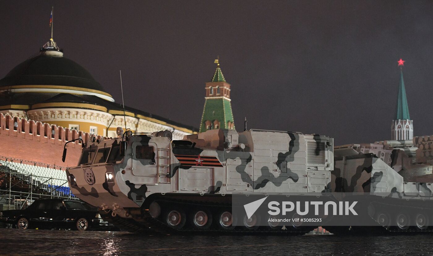 Victory Day Parade rehearsal on Red Square