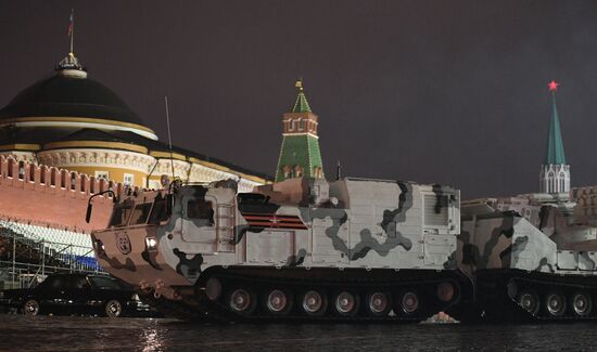 Victory Day Parade rehearsal on Red Square