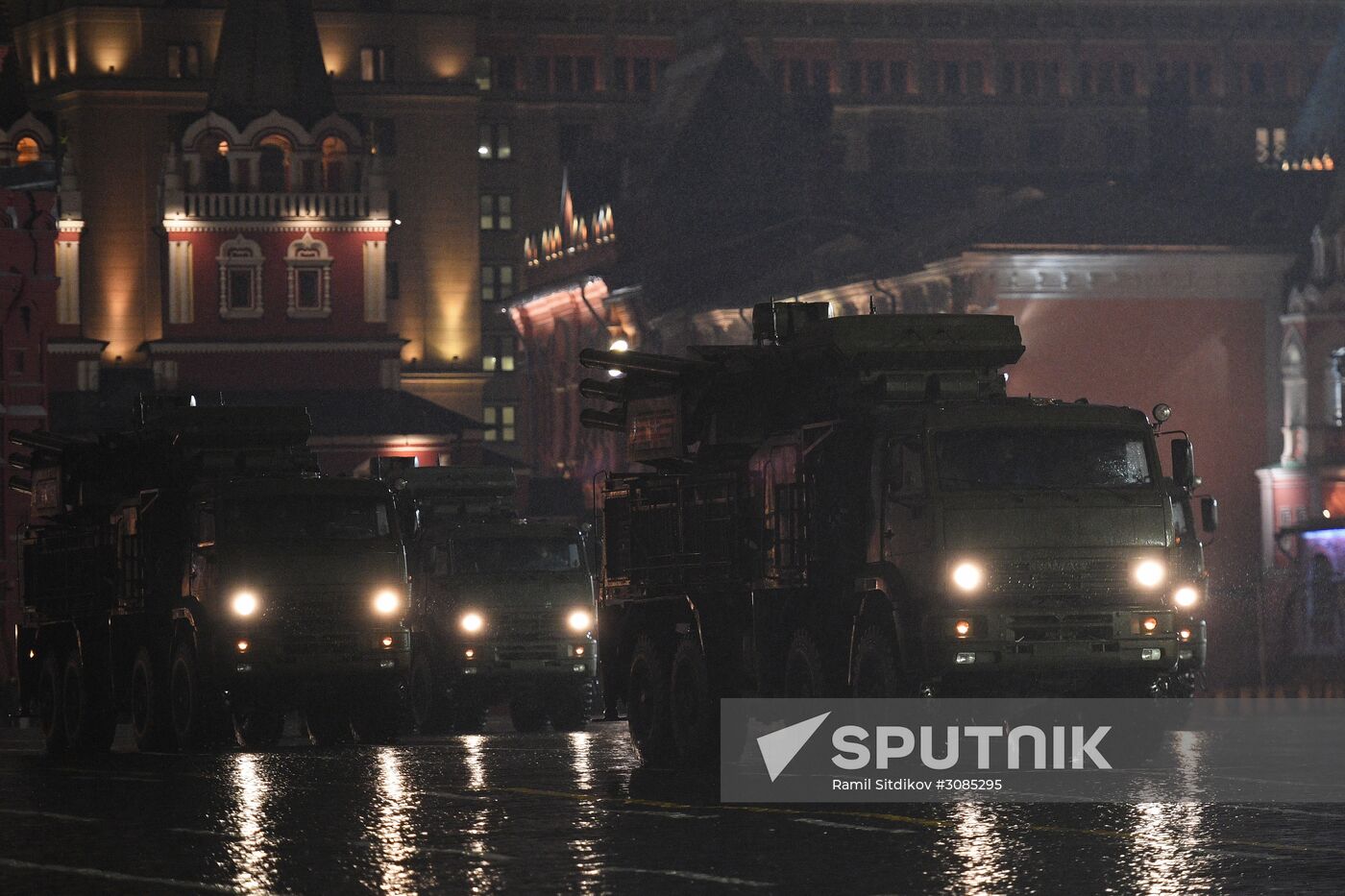 Victory Day Parade rehearsal on Red Square