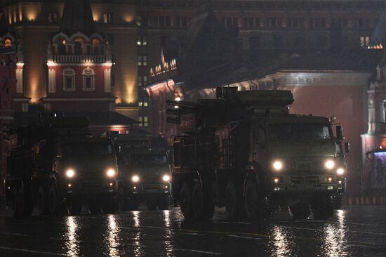 Victory Day Parade rehearsal on Red Square