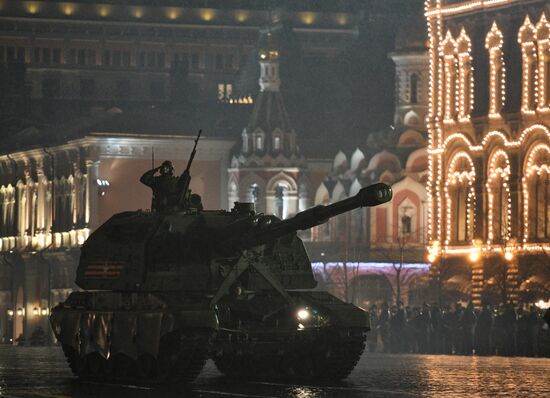 Victory Day Parade rehearsal on Red Square