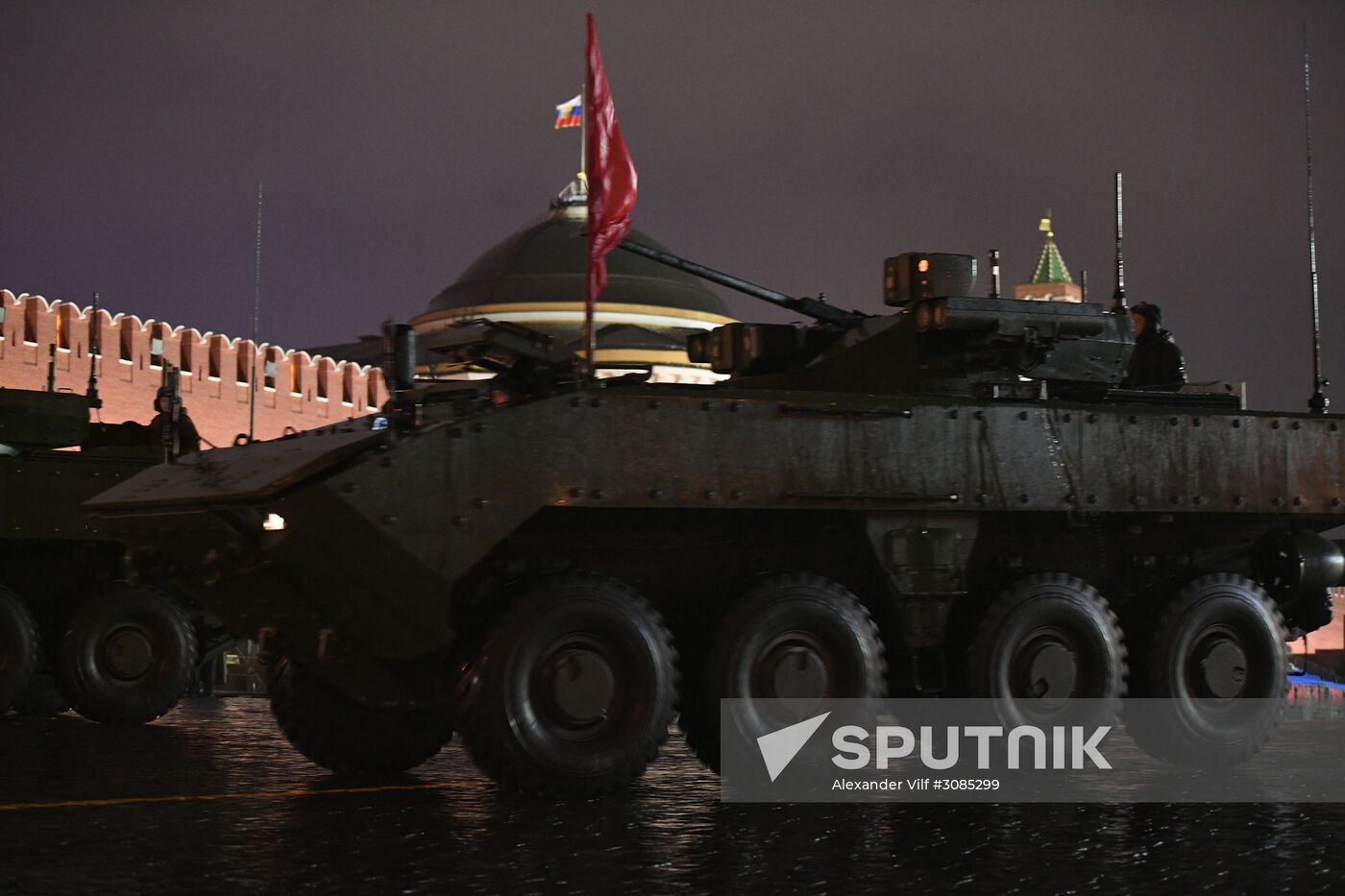 Victory Day Parade rehearsal on Red Square