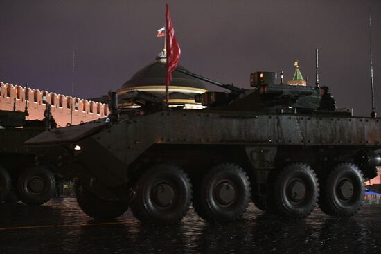 Victory Day Parade rehearsal on Red Square
