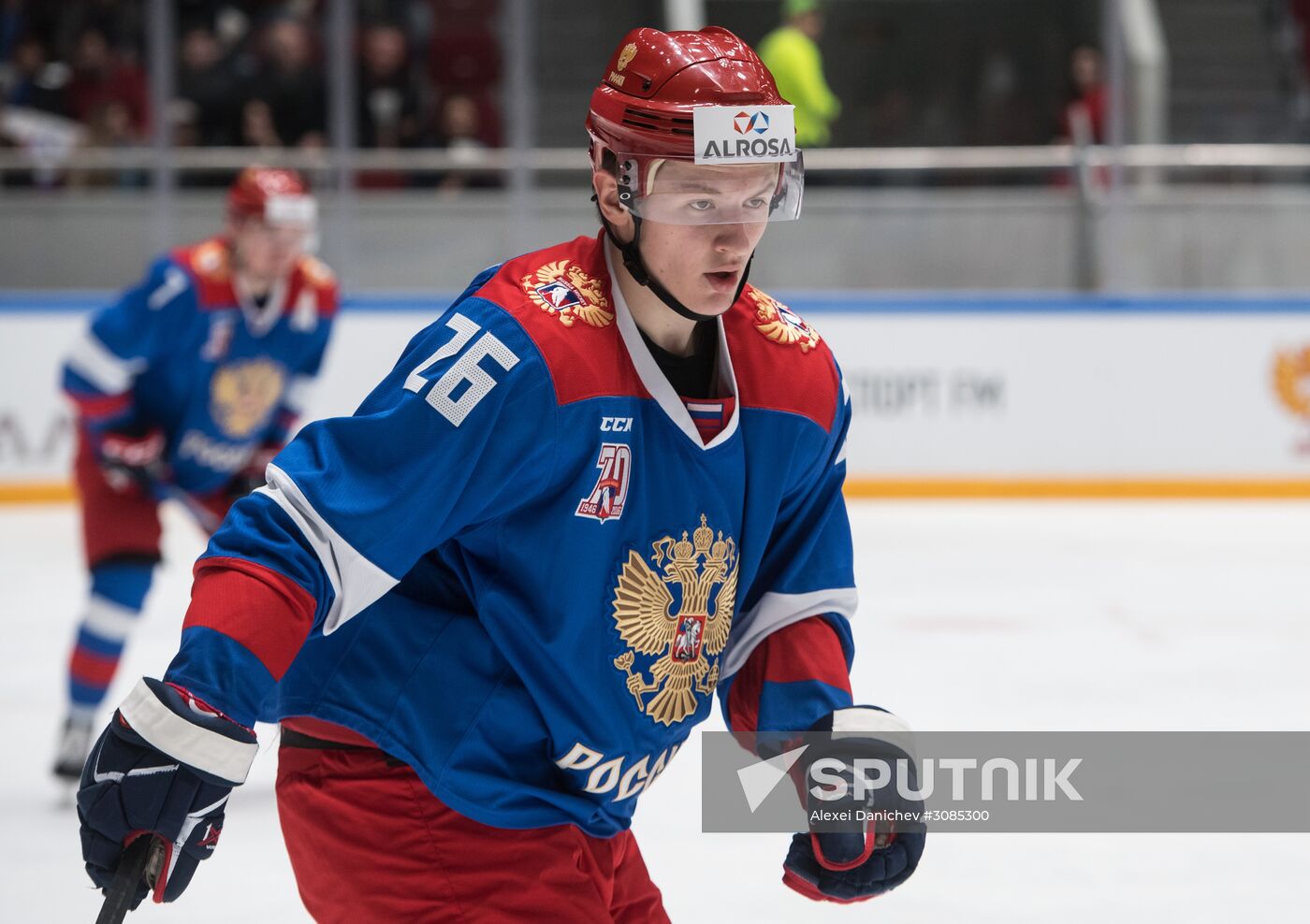 Ice hockey. Alrosa Cup. Norway vs. Russia