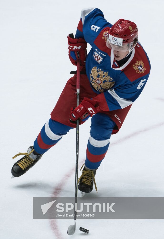 Ice hockey. Alrosa Cup. Norway vs. Russia