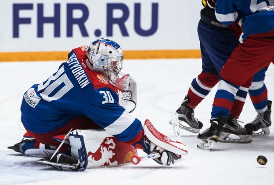Ice hockey. Alrosa Cup. Norway vs. Russia