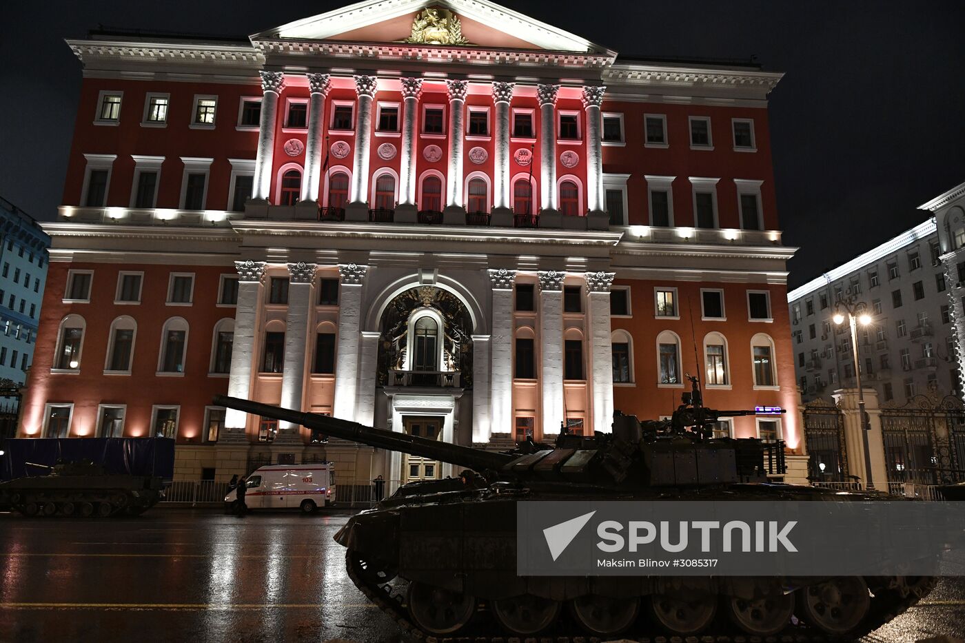 Victory Day Parade rehearsal on Red Square