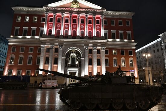 Victory Day Parade rehearsal on Red Square