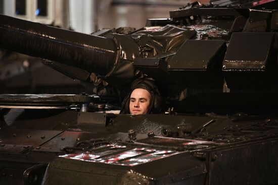 Victory Day Parade rehearsal on Red Square