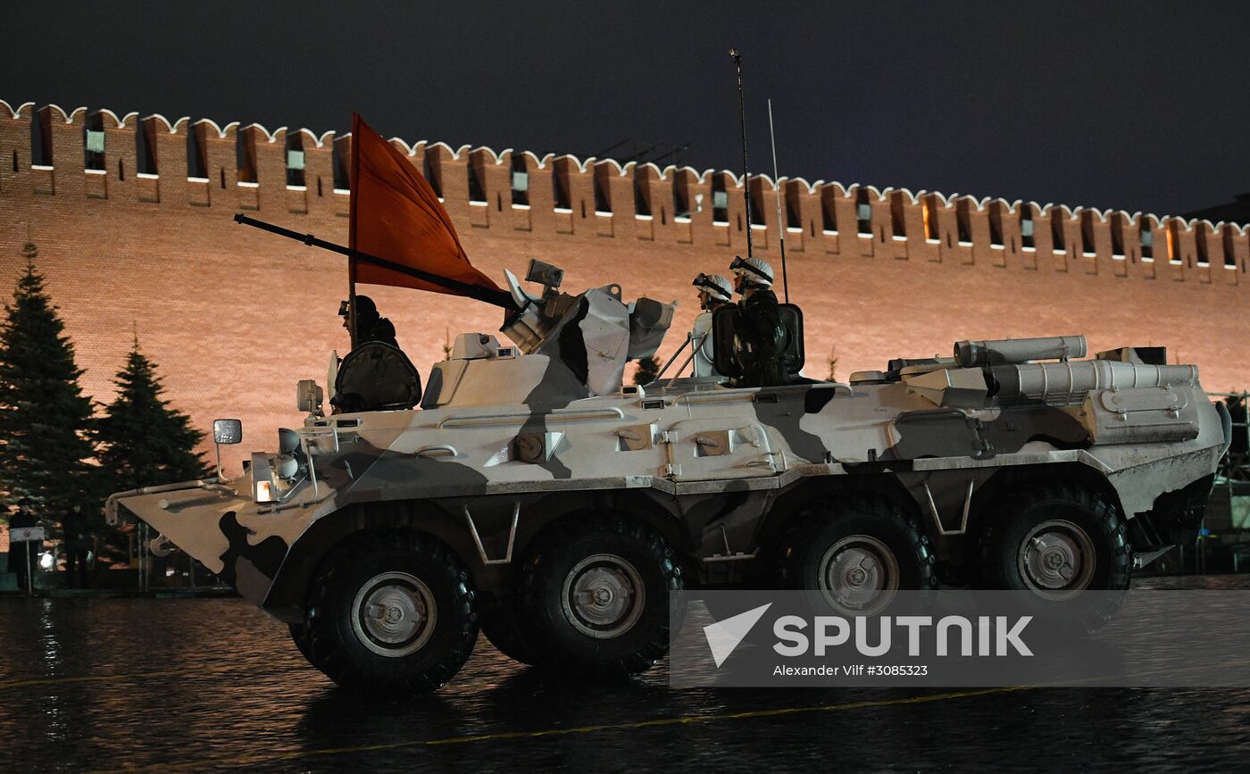 Victory Day Parade rehearsal on Red Square