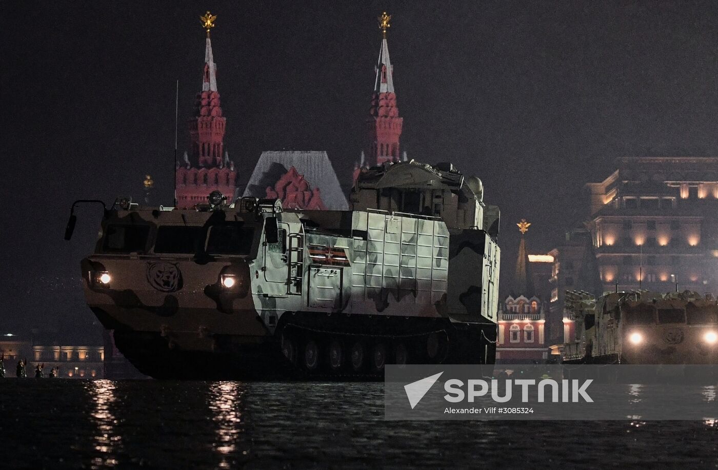 Victory Day Parade rehearsal on Red Square