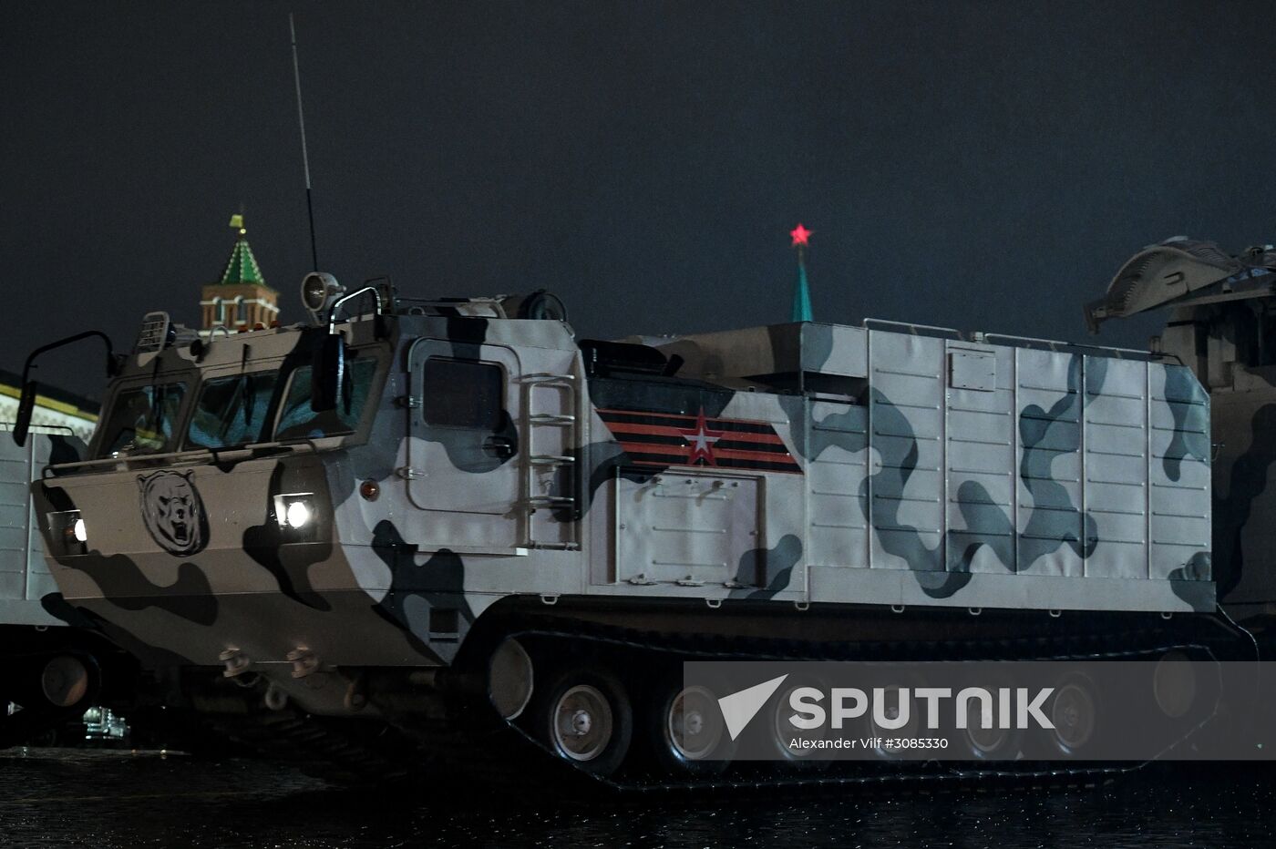 Victory Day Parade rehearsal on Red Square