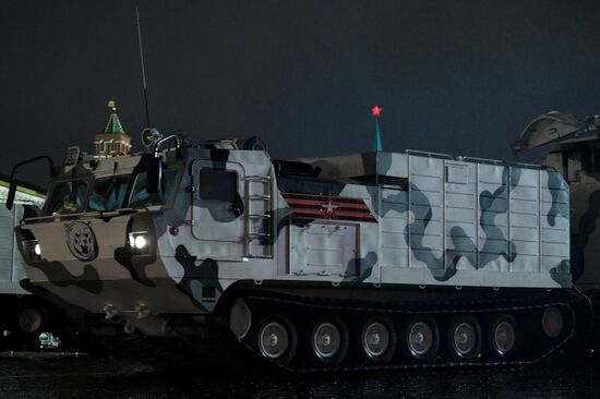 Victory Day Parade rehearsal on Red Square