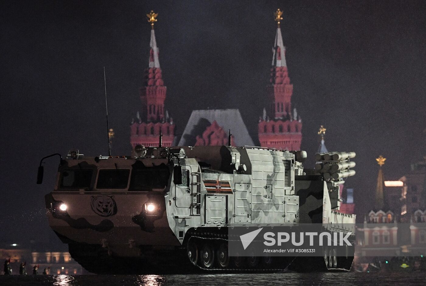 Victory Day Parade rehearsal on Red Square