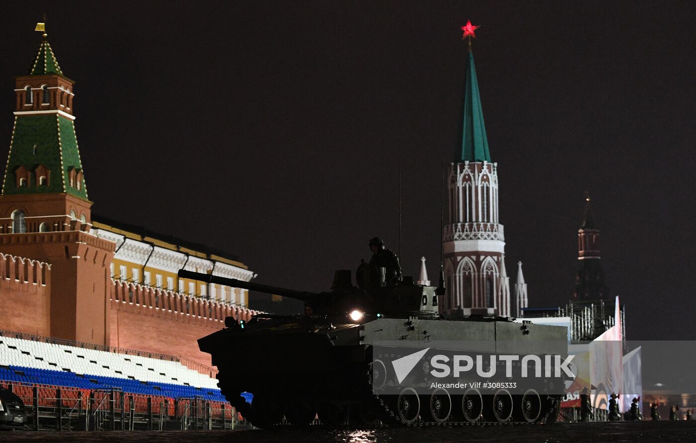 Victory Day Parade rehearsal on Red Square