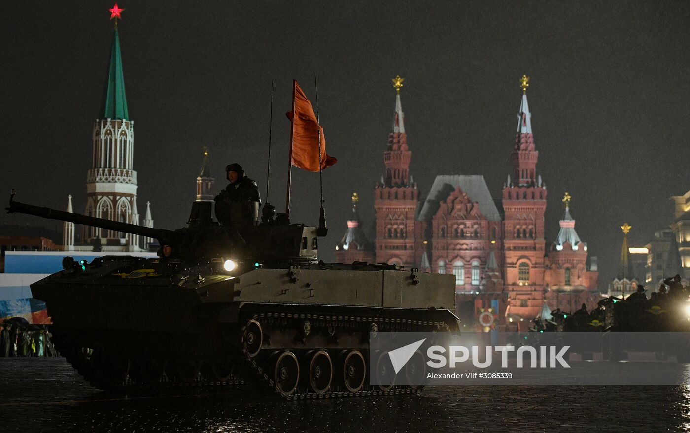 Victory Day Parade rehearsal on Red Square