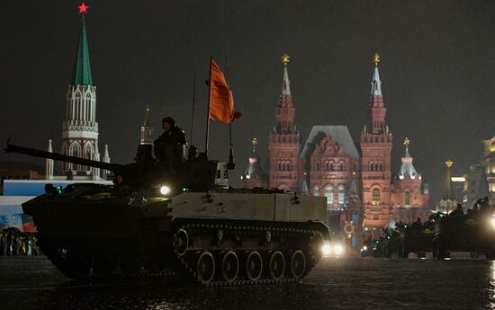 Victory Day Parade rehearsal on Red Square
