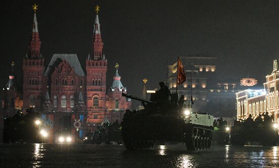 Victory Day Parade rehearsal on Red Square