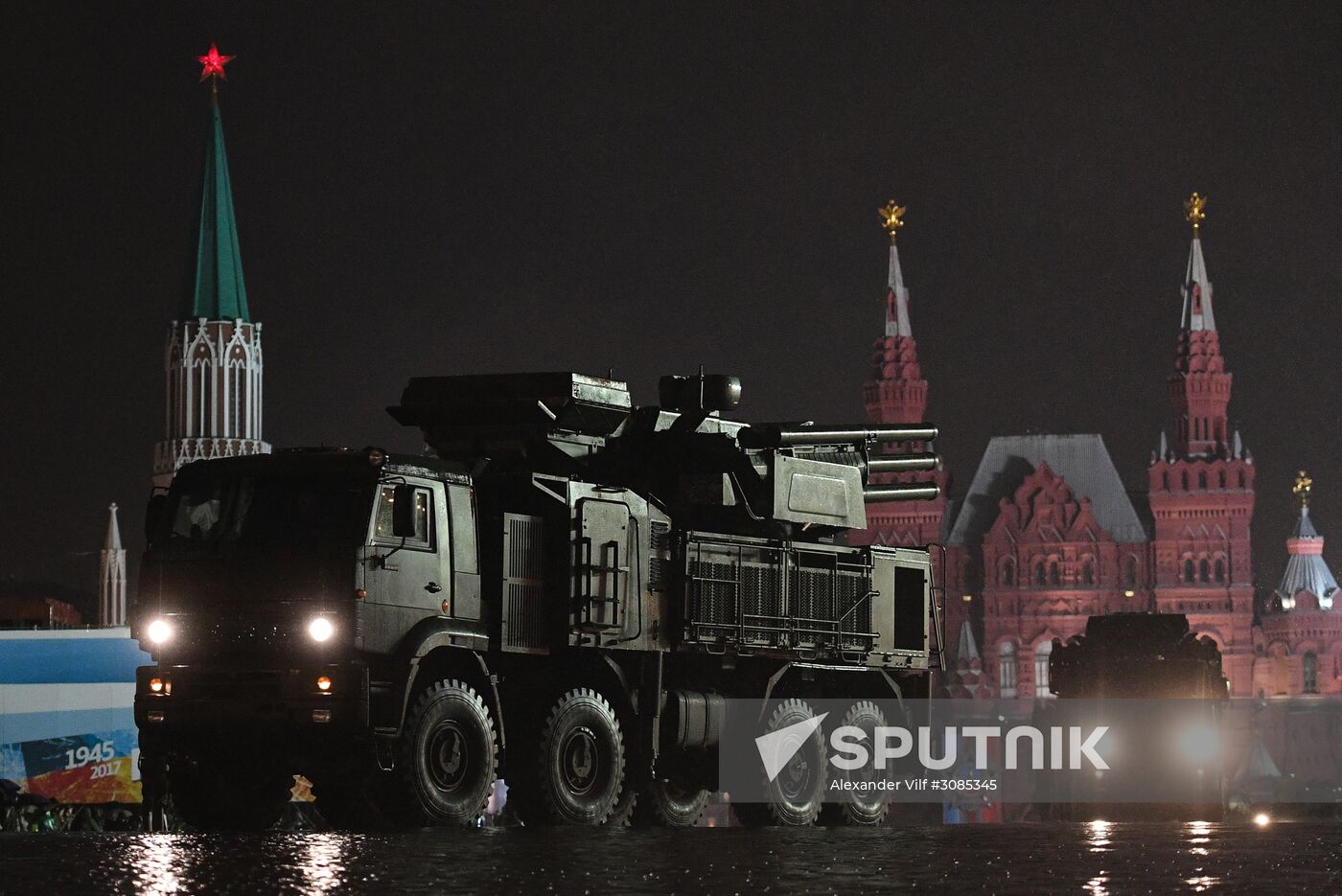 Victory Day Parade rehearsal on Red Square