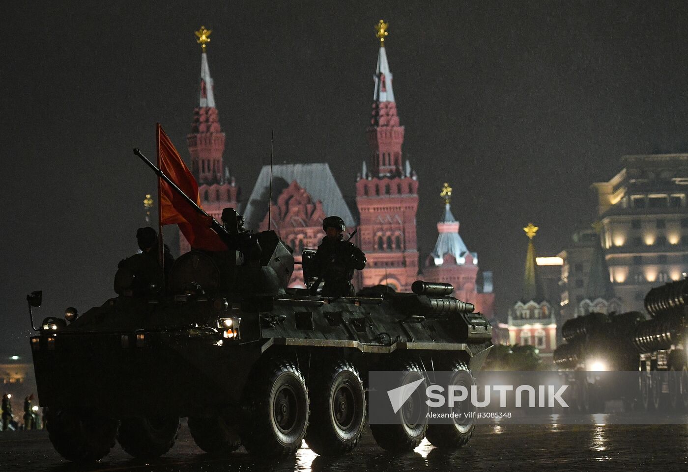 Victory Day Parade practice on Red Square