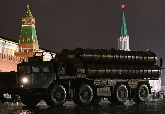 Victory Day Parade rehearsal on Red Square