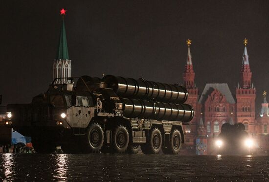 Victory Day Parade rehearsal on Red Square