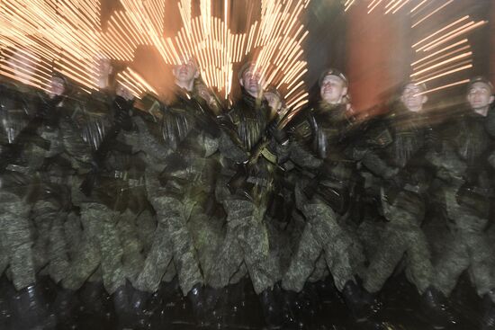 Victory Day Parade rehearsal on Red Square