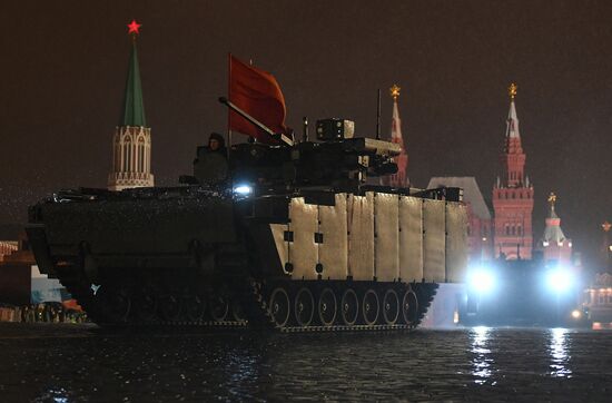Victory Day Parade rehearsal on Red Square