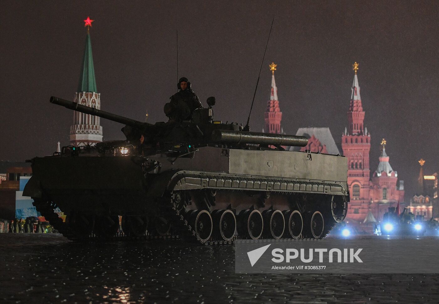 Victory Day Parade rehearsal on Red Square
