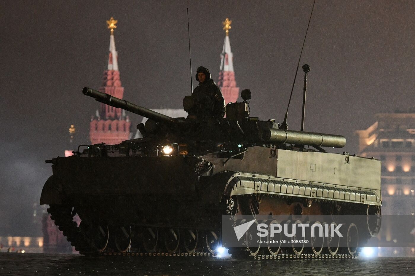 Victory Day Parade rehearsal on Red Square