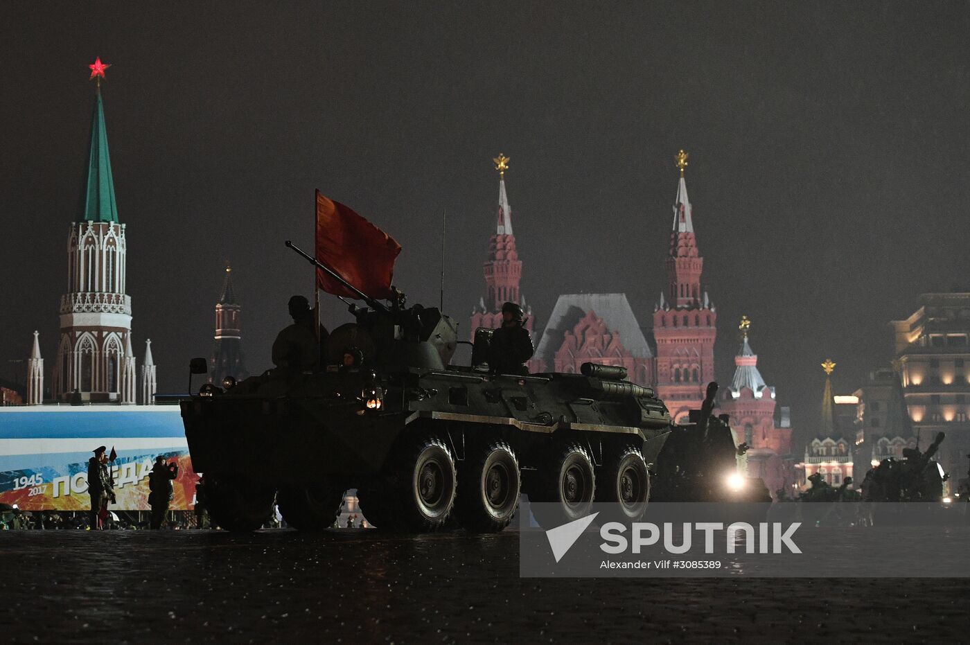 Victory Day Parade practice on Red Square