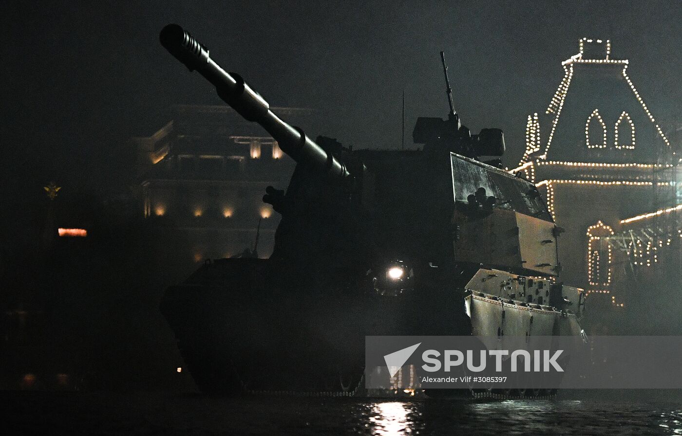 Victory Day Parade rehearsal on Red Square