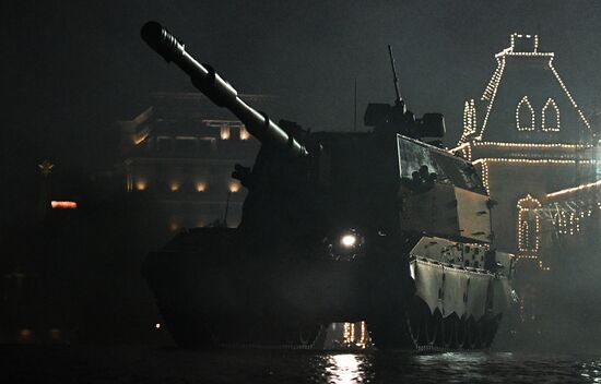 Victory Day Parade rehearsal on Red Square
