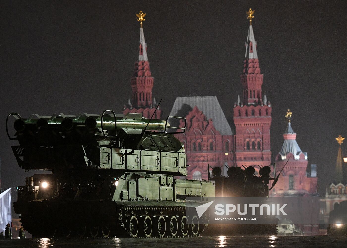 Victory Day Parade rehearsal on Red Square